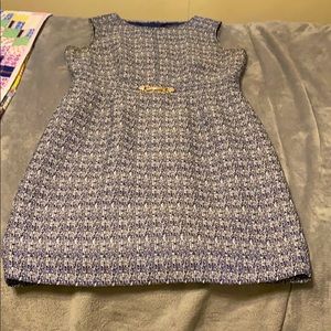 Tahari Size 12 tailored lined sleeveless dress